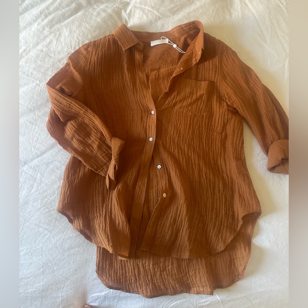 Monday Swimwear Button-Up Shirt